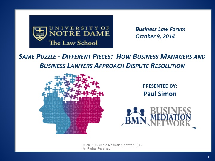 Notre Dame Law School Business Law Forum